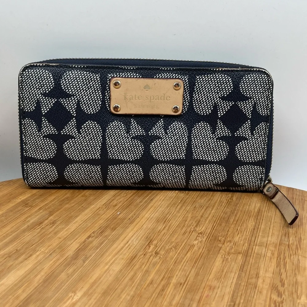 Kate Spade‎ Pebbled Leather Large Continental Wallet Clutch Purse